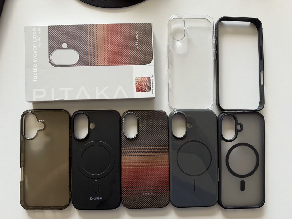 Pachet 6 Huse + Bumper iPhone 16 (Pitaka, Beats, Cellara, MagSafe)