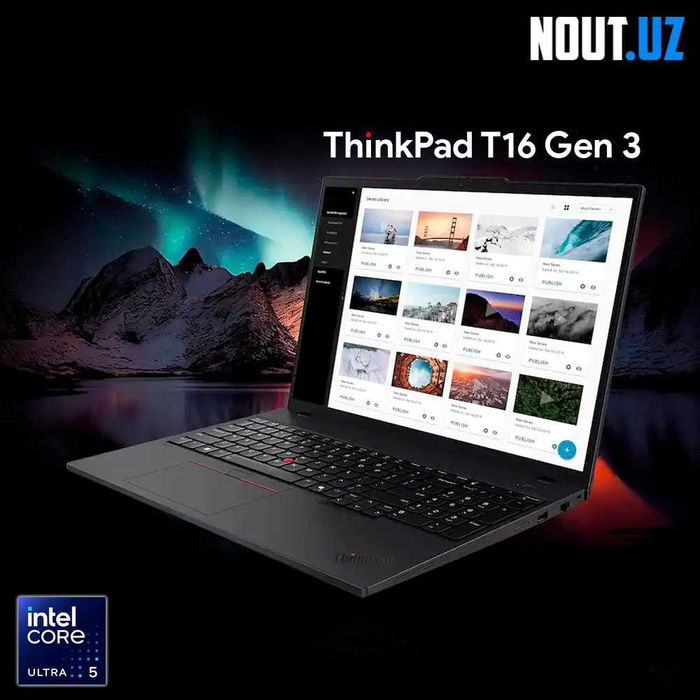 Lenovo Thinkpad T16 Ultra 5-125U,16GB,512GB, 16" Nout.uz
