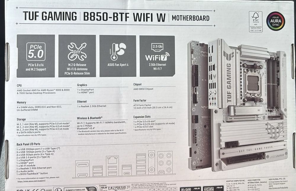 Placa de baza Asus TUF Gaming B850