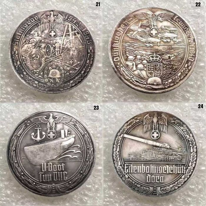 Moneda comemorativa WW2 Tancuri Avioane Germany CCCP Soviet Union