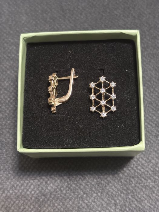 Золотые серьги 585 проба 3,4 грамма