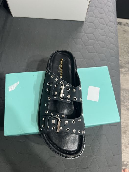 Papuci din piele Francescomilano noi