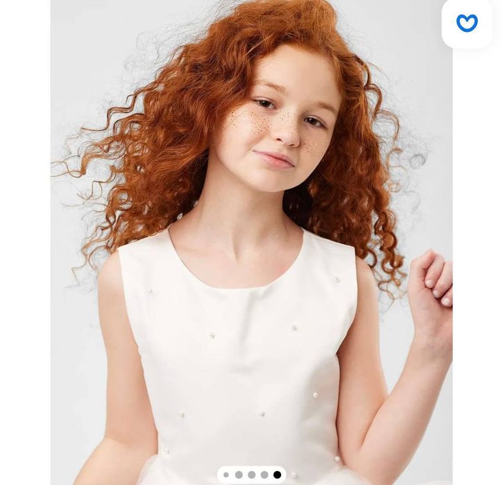 Новая белая нарядная платье