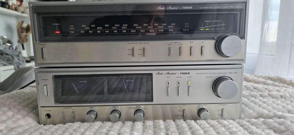 Стерео усилвател Fisher CA-110 и тунер FM-120L