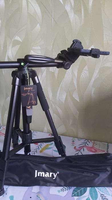 Жоғары сапалы мықты штатив. Смартфон, видеокамера, фотоапаратқа арнал.