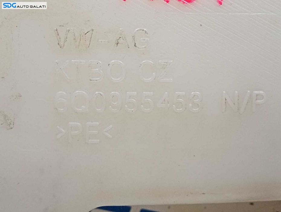 Vas Stropgel Rezervor Lichid Parbriz Volkswagen Polo 9N 1.2 1.4 1.6 1.8 1.9 2002 - 2008 Cod 6Q0955453N 6Q0955453P [M7686]