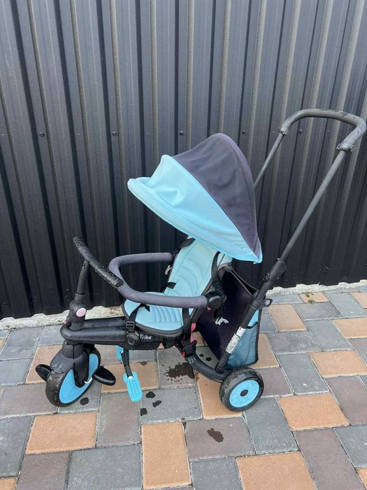 Tricicletă pliabilă 6 in 1 Smart Trike Blue