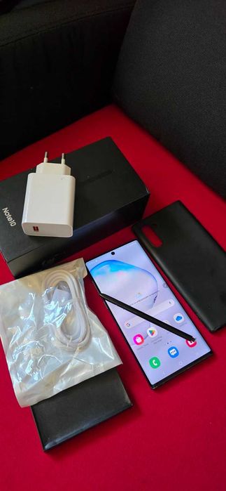 Samsung Galaxy Note 10 256GB Aura Black ПЪЛЕН КОМПЛЕКТ