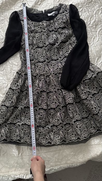 Платье вечернее с прозрачными рукавами