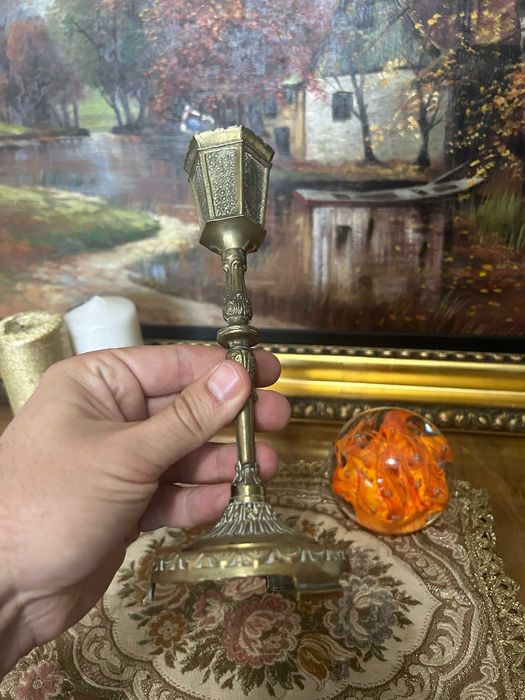 DN949 Sfesnic deosebit de bronz 300g 20cm h 7 cm d si 4,5d la cupa