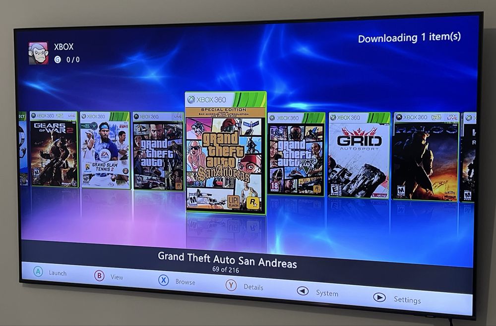 216 JOCURI - Consola Microsoft XBOX 360 SLIM E 1TB KINECT MODAT RGH3