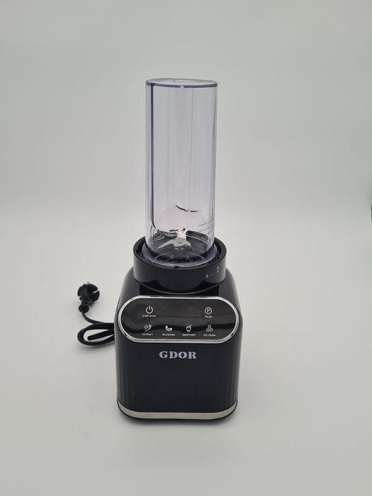 Blender profesional GDOR – 1200W | Smoothie, Milkshake, Ice Crush | Cană sticlă + To-Go