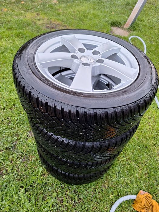 Jante 5x112 cu cauciucuri iarnă continental ca noi.205 55 16/preț 950 lei