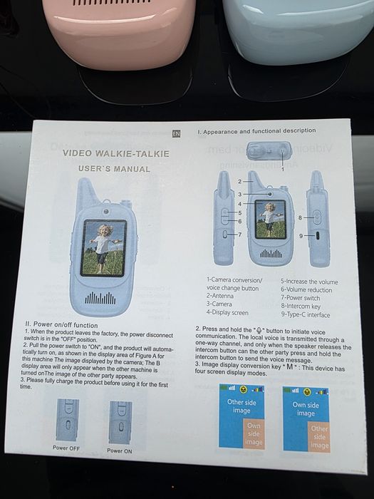 Set Walkie-Talkie cu ecran.