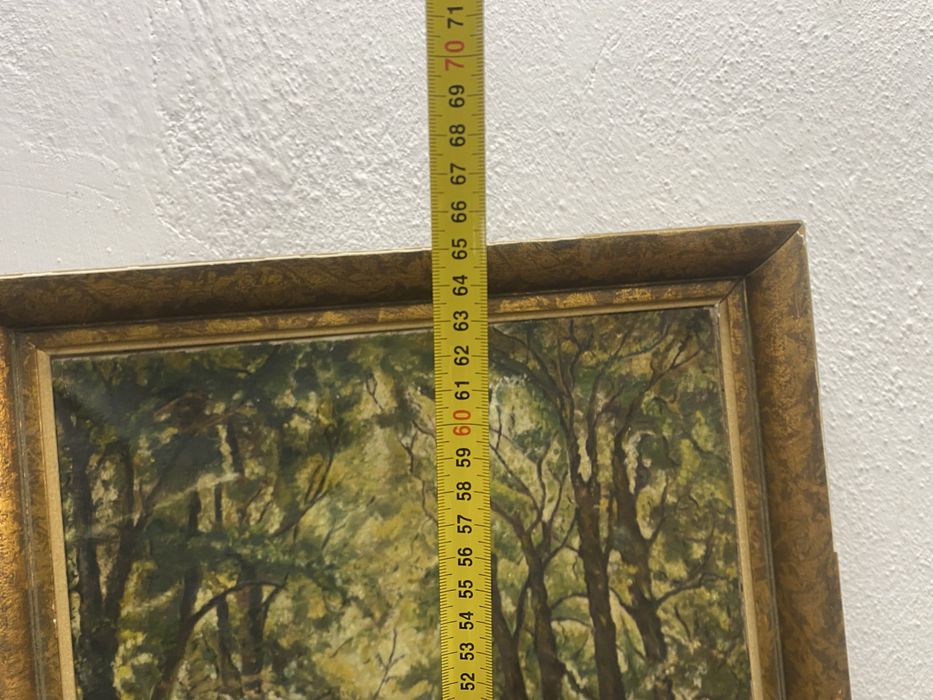 Маслена картина горски пейзаж подписана Vonders Нидерландия 1954