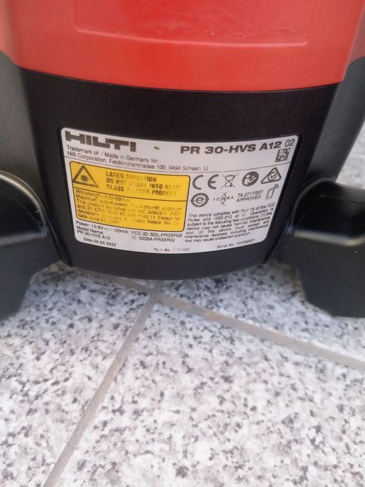 Ротационен лазерен нивелир Hilti PR 30-HVS A12