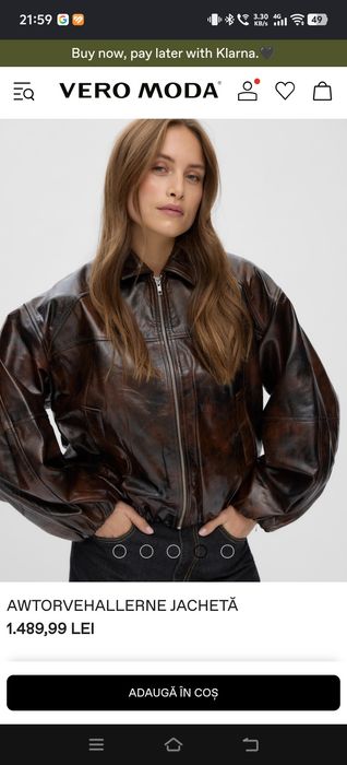 Geaca piele naturala Vero Moda S,M,L,Xl