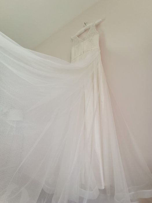 Булчинска рокля като нова и воал