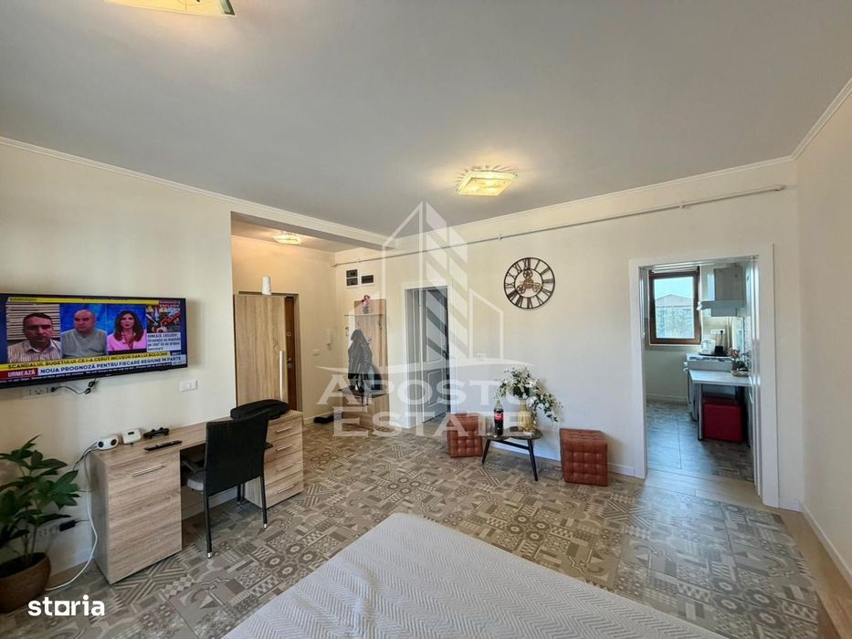 Apartament 1 camera, 37 mp, centrala proprie, Timisoara, zona Braytim