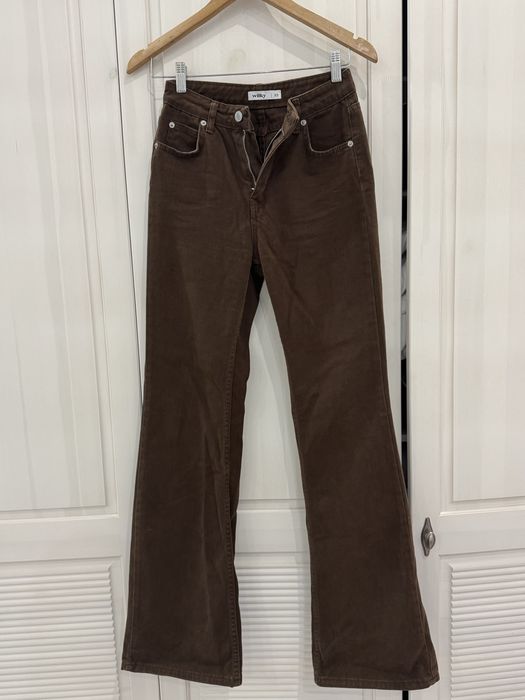 Продам коричневые джинсы клеш ХС