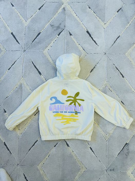 Geaca din bumbac cu imprimeu Zara marimea 110cm