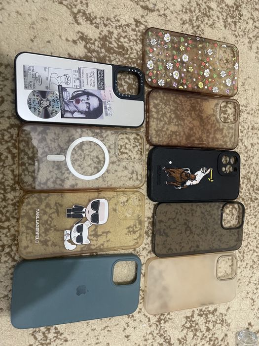 Продается Чехол для Айфона 12 про мах Новый и есть Старые