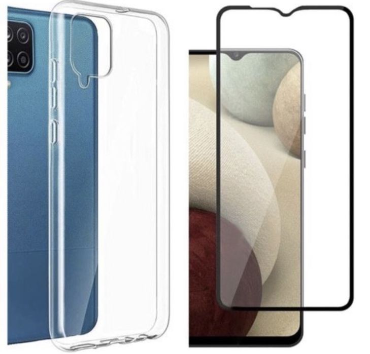 Husa Type Air Clara/Neagra + Folie Sticla Samsung A22/A23/A25/A24/A26