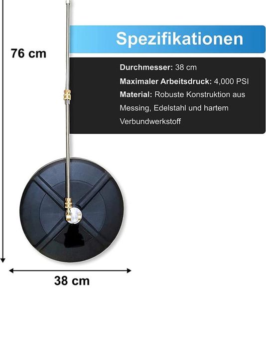 Perie rotativa spalat pardoseli aparat cu presiune apa dale gard casa