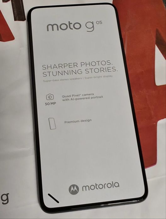 ЧИСТО НОВ 64GB Motorola g05 A1 Гаранция 2027г. Blue