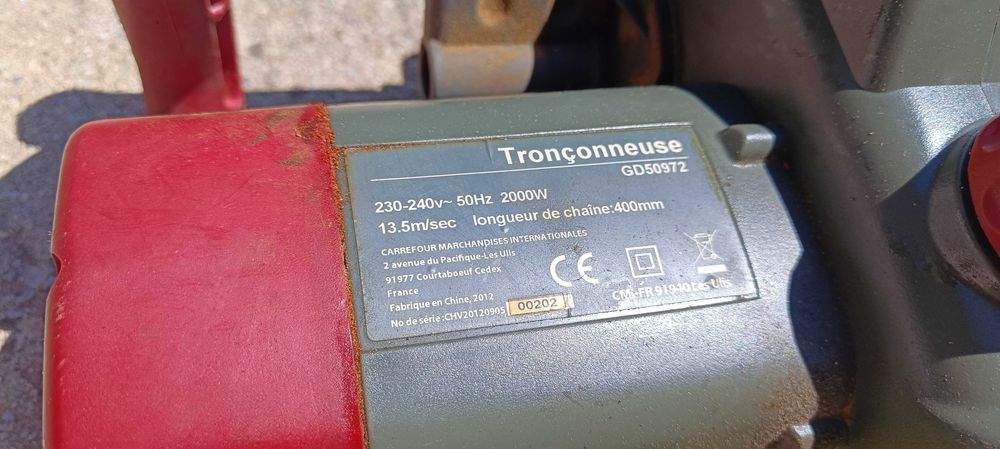 Електрически верижен трион 2000 W с оригинална шина и верига OREGON 40 см