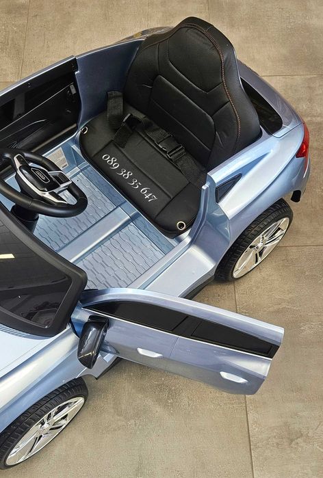 ТОП ЦЕНА!НОВО!Акумулаторна кола AUDI RS E-TRON GT с 12V,МЕКИ ГУМИ,металик,USB
