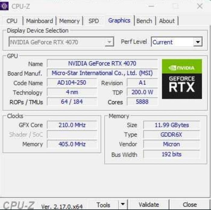Placa Video GeForce RTX 4070 Ventus 2x
