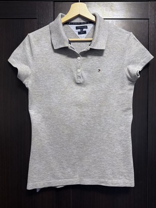 Tricou dama gri Tommy Hilfiger masura M slim fit