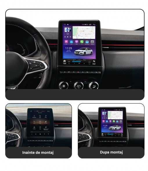 Navigatie Tesla Renault Clio 5 dupa 2019, 2018, 4GB, 8GB Android 14