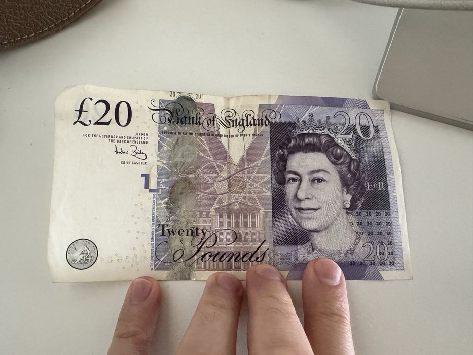 Bancnota 20 de lire hartie