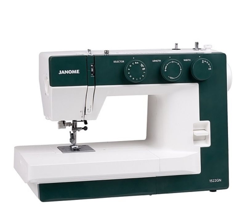 Швейная машина Janome 1522 GN белый, синий