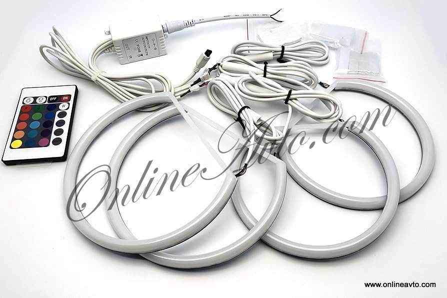 RGB Cotton LED Angel Eyes-Ангелски очи BMW E46,E38,E39,Е36 16 цвята