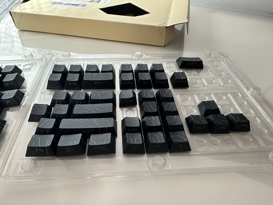 Set Keycaps Backlit Shine Through