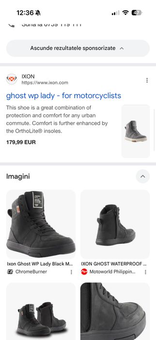 Ghete moto IXON - 40 noi