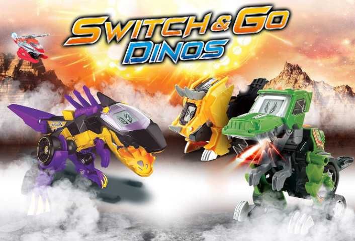 Интерактивна играчка VTech Switch & Go Dinos Brutus, The Triceratops