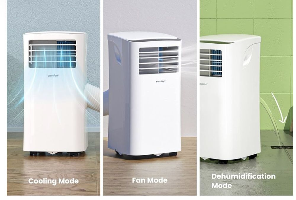 Aparat de aer condiționat mobil Comfee MPPH-07CRN7, 7.000 BTU, 2,0 kW, Răcire, Ventilare și Dezumidificare, Dimensiune cameră până la 68 m³ (25 m²),