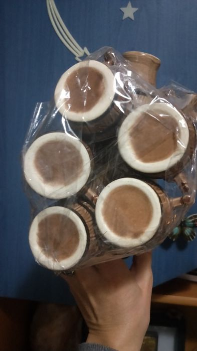 Set decorativ din ceramică proveniență Germania.