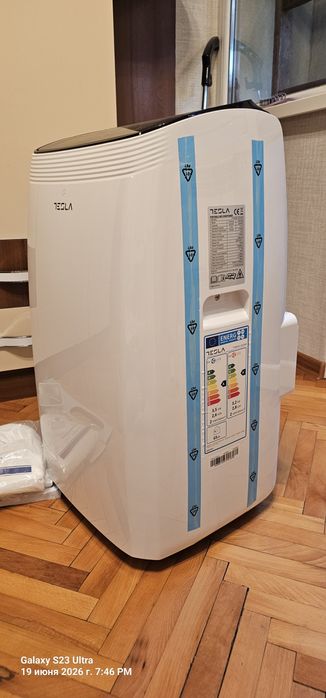 Мобилен климатик Tesla TTMYW-12CHW, 12000 BTU, Клас А, Wi-Fi, Нов !