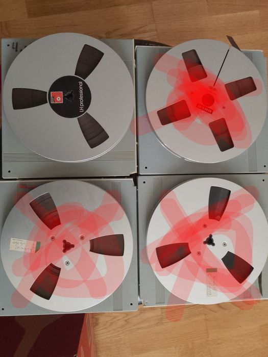 Benzi magnetofon. Role metalice de 18 cm pentru magnetofon