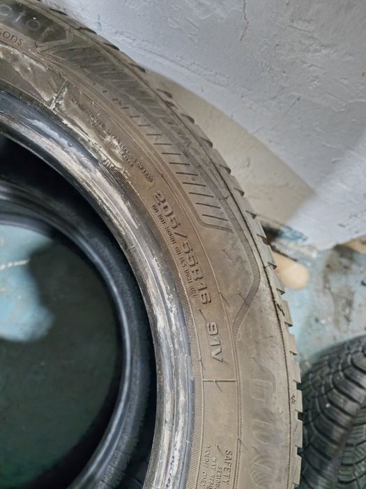 2x 205/55/16 M+S ALLSEASON GOODYEAR 7MM 2020 Stare excelentă