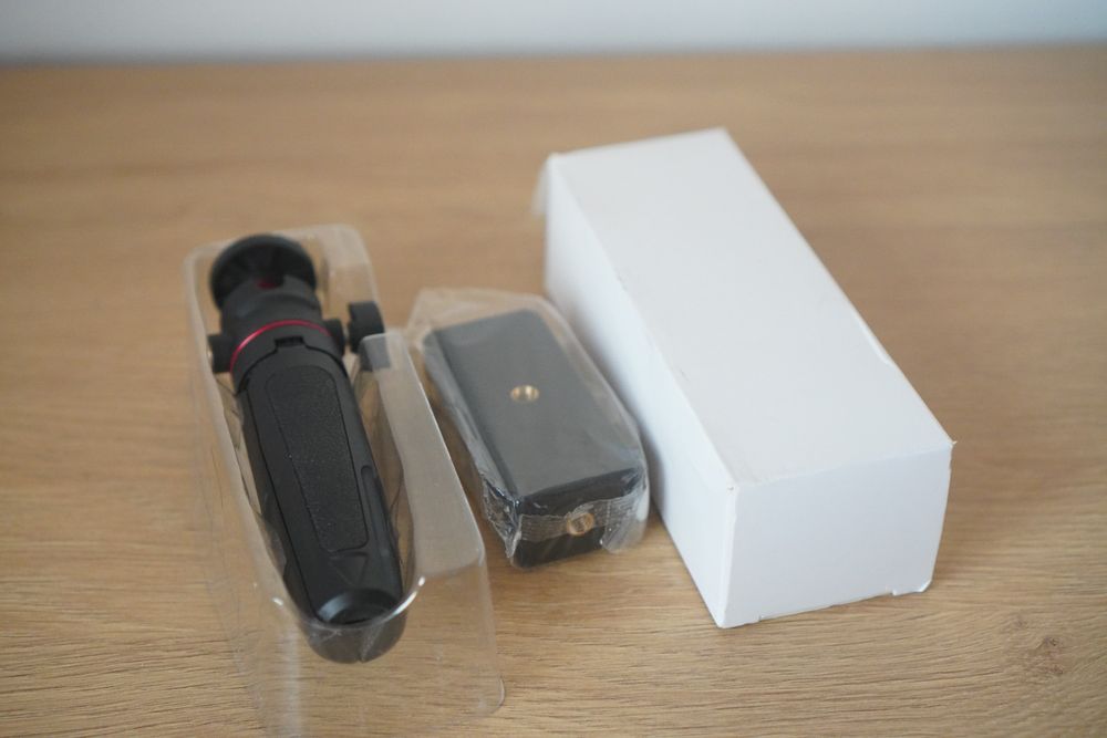 Mini trepied / selfiestick, adaptor telefon, metal, nou