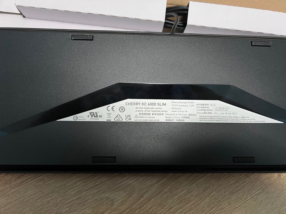 Клавиатура Cherry KC 6000 Slim Silver - German Layout