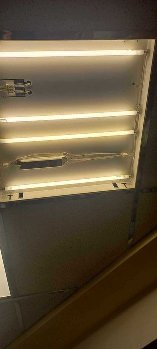 Панел. Осветително тяло за вграждане за окачен таван с размер 60х60 см