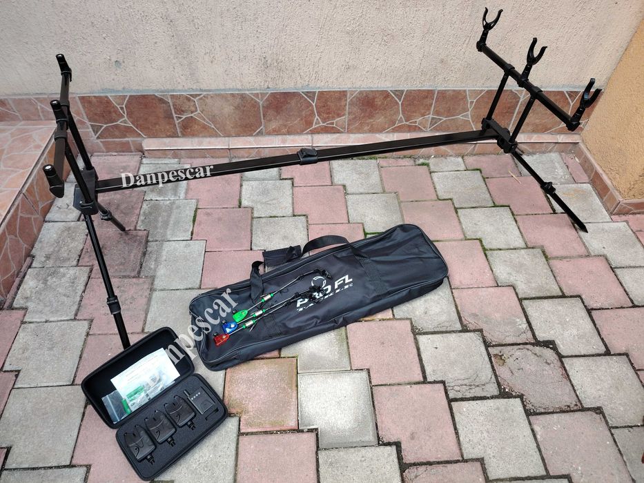Rod pod PRO FL129 full echipat cu 3  avertizori cu STATIE si 3 swingere