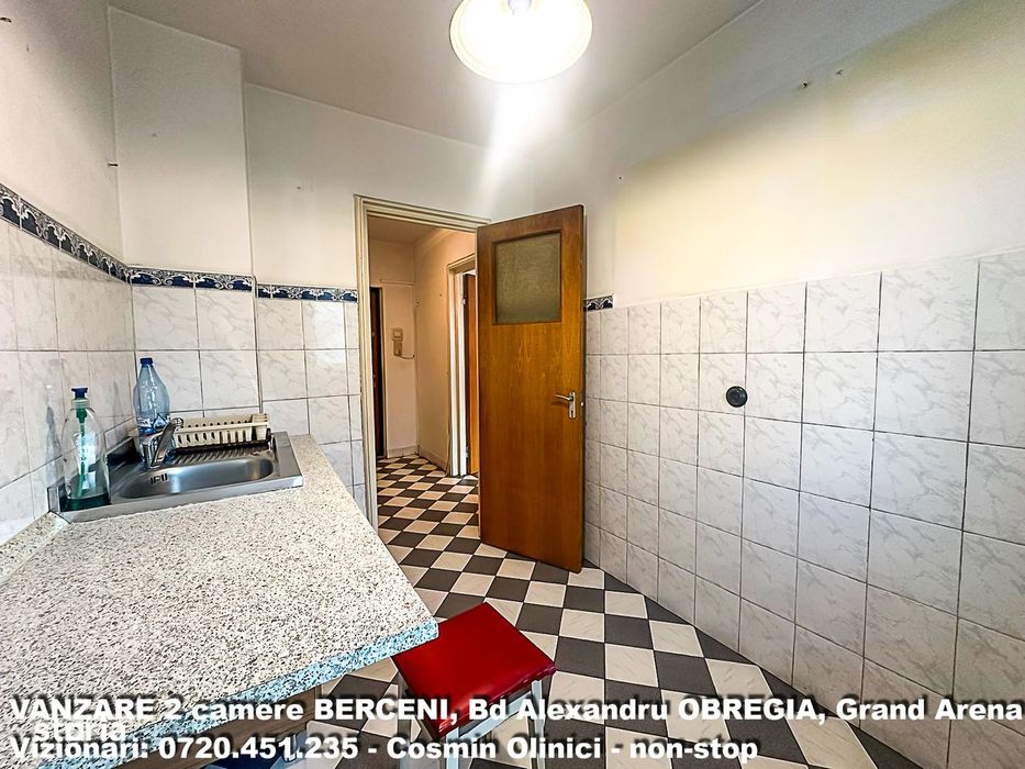 Apartament 2 camere Bd Obregia etaj 2 aproape Grand Arena 50 mp